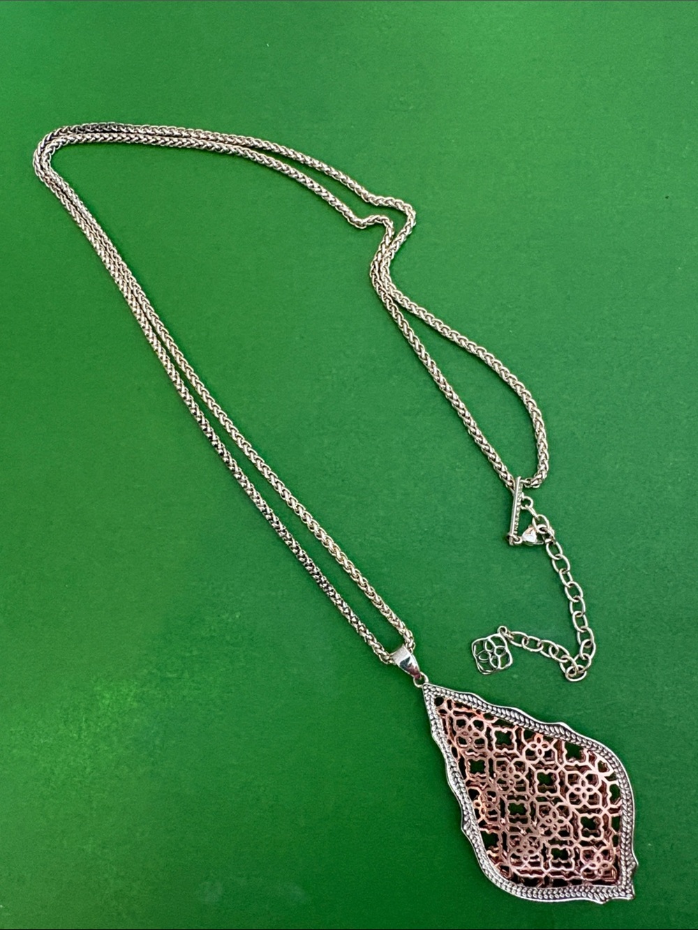 Kendra Scott and Rose Gold Pendant Necklace - Women Jewelry